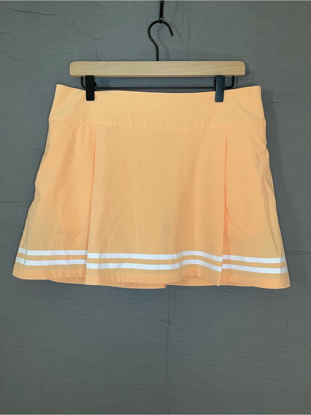 NWT CALIA Women’s Size 12 Truelight 15” Golf Skort Peach Sherbet Side Zip Active